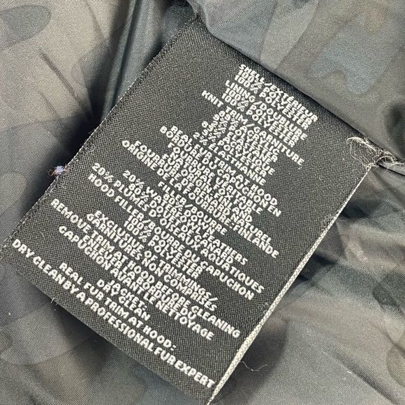 Madison Supply Mens Navy Down Winter Parka - Real Fur Trim Hood SZ Medium - Picture 15 of 16